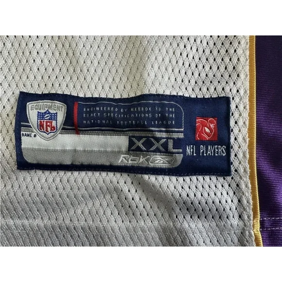 Authentic Reebok Men’s Minnesota Vikings Adrian Peterson #28 jersey white XXL - Picture 5 of 9